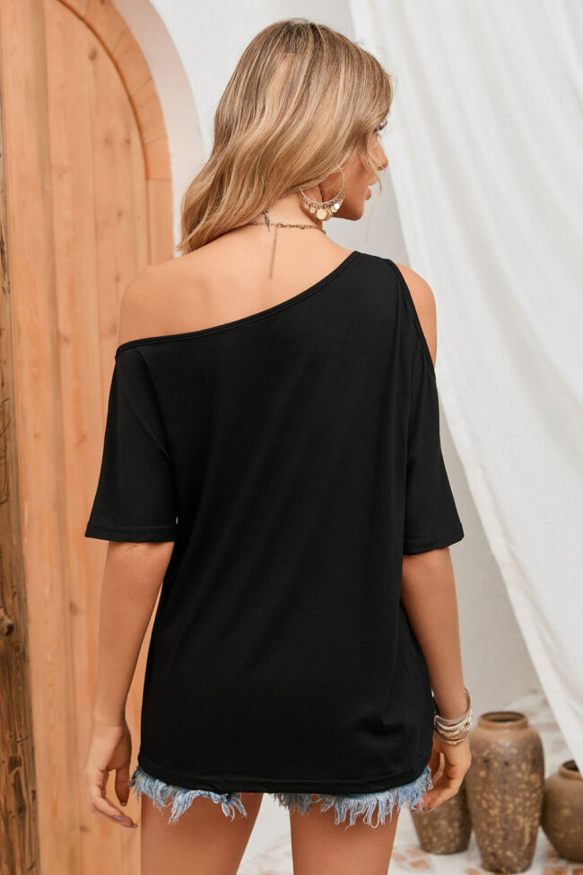 Asymmetrical Loose T-Shirt - Image 2